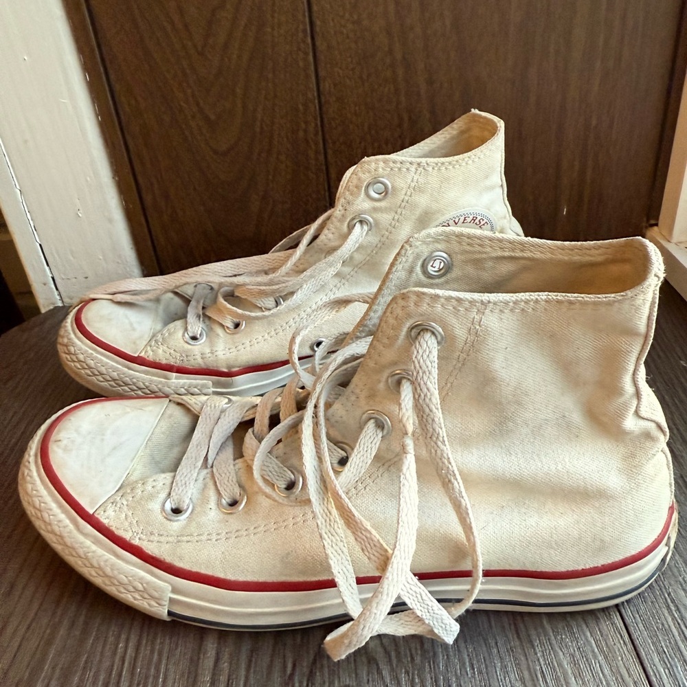 Converse Chuck Taylor All Star High Mens 4.5 shoes White‎ vintage